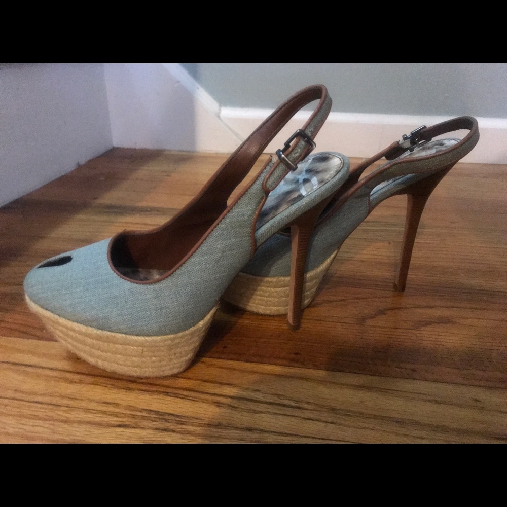 Sam Edelman peep toe keyhole slingbacks